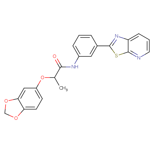 2-(2H-1,3-benzodioxol-5-yloxy)-N-(3-{[1,3]thiazolo[5,4-b]pyridin-2-yl}phenyl)propanamide