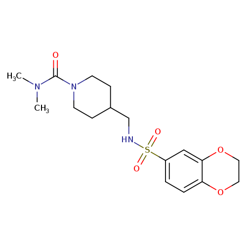 4-[(2,3-dihydro-1,4-benzodioxine-6-sulfonamido)methyl]-N,N-dimethylpiperidine-1-carboxamide