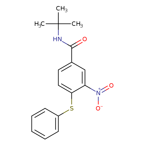 N-tert-butyl-3-nitro-4-(phenylsulfanyl)benzamide