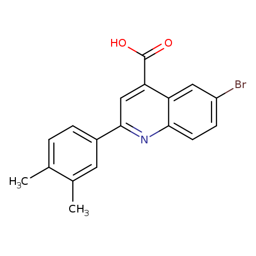 6-Bromo-2-(3,4-dimethylphenyl)quinoline-4-carboxylic acid
