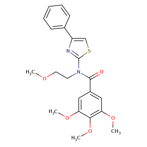 3,4,5-Trimethoxy-N-(2-methoxyethyl)-N-(4-phenyl-2-thiazolyl)-benzamide