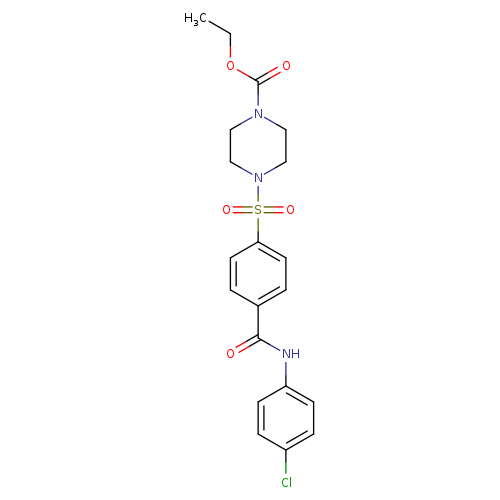 ethyl 4-{4-[(4-chlorophenyl)carbamoyl]benzenesulfonyl}piperazine-1-carboxylate