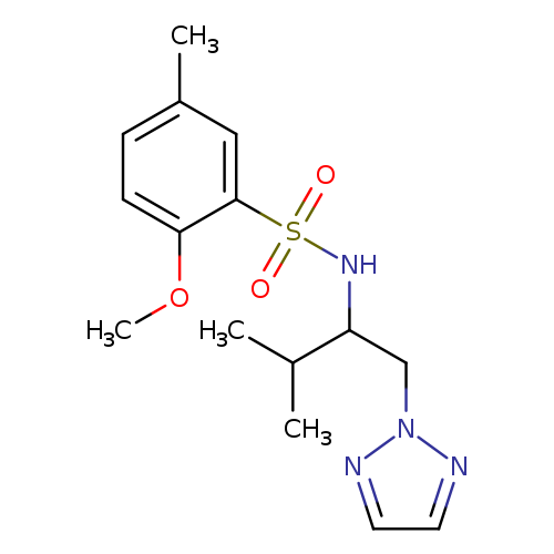 2-methoxy-5-methyl-N-[3-methyl-1-(2H-1,2,3-triazol-2-yl)butan-2-yl]benzene-1-sulfonamide