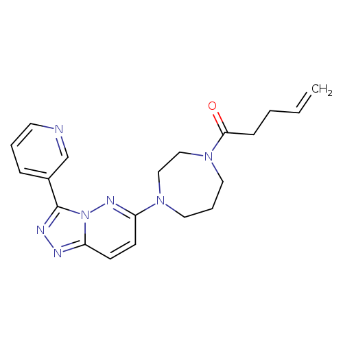 1-{4-[3-(pyridin-3-yl)-[1,2,4]triazolo[4,3-b]pyridazin-6-yl]-1,4-diazepan-1-yl}pent-4-en-1-one