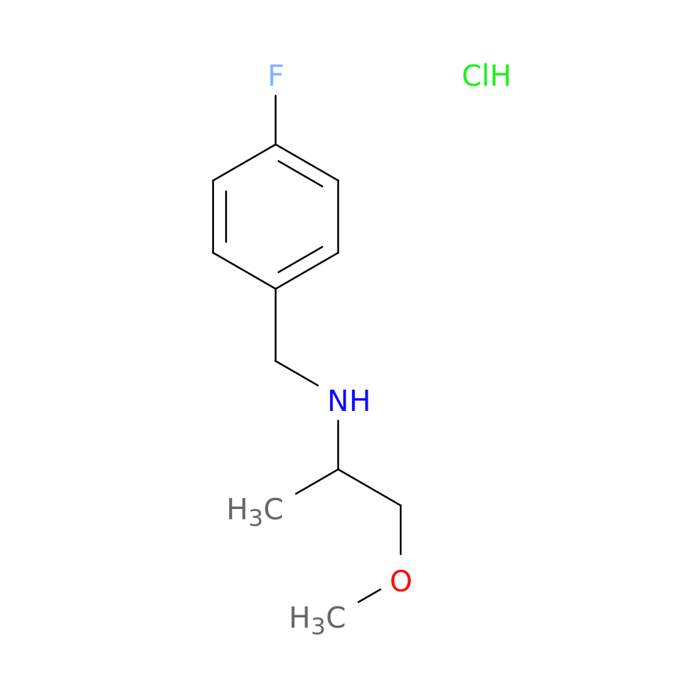 N-(4-fluorobenzyl)-1-methoxy-2-propanamine hydrochloride