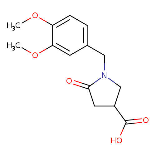 1-[(3,4-dimethoxyphenyl)methyl]-5-oxopyrrolidine-3-carboxylic acid