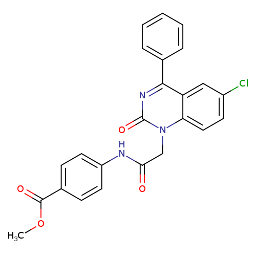 methyl 4-[2-(6-chloro-2-oxo-4-phenyl-1,2-dihydroquinazolin-1-yl)acetamido]benzoate