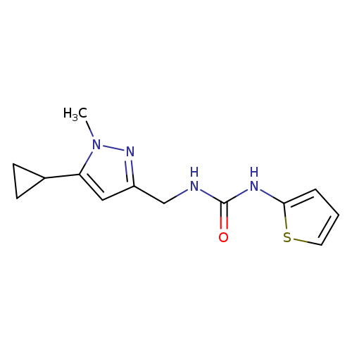 3-[(5-cyclopropyl-1-methyl-1H-pyrazol-3-yl)methyl]-1-(thiophen-2-yl)urea