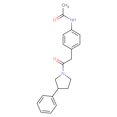 N-{4-[2-oxo-2-(3-phenylpyrrolidin-1-yl)ethyl]phenyl}acetamide