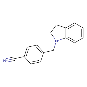 4-(2,3-dihydro-1H-indol-1-ylmethyl)benzonitrile