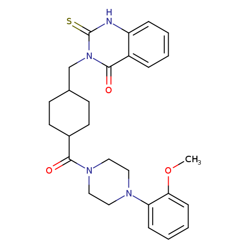 3-({4-[4-(2-methoxyphenyl)piperazine-1-carbonyl]cyclohexyl}methyl)-2-sulfanylidene-1,2,3,4-tetrahydroquinazolin-4-one
