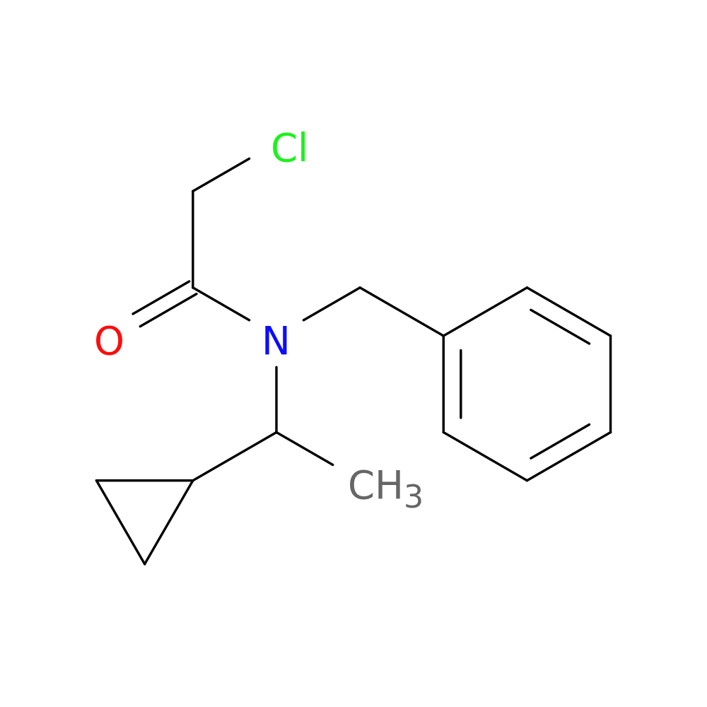 N-benzyl-2-chloro-N-(1-cyclopropylethyl)acetamide