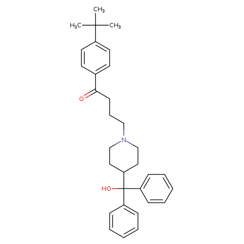 4'-tert-butyl-4-[4-(hydroxybenzhydryl)piperidino]butyrophenone