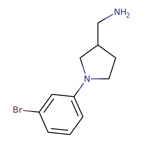 [1-(3-Bromophenyl)pyrrolidin-3-yl]methanamine