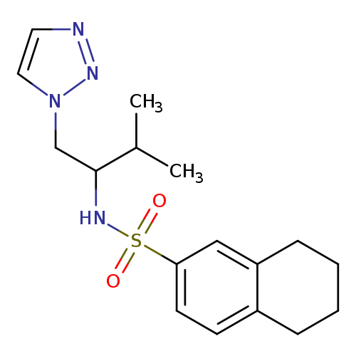 N-[3-methyl-1-(1H-1,2,3-triazol-1-yl)butan-2-yl]-5,6,7,8-tetrahydronaphthalene-2-sulfonamide