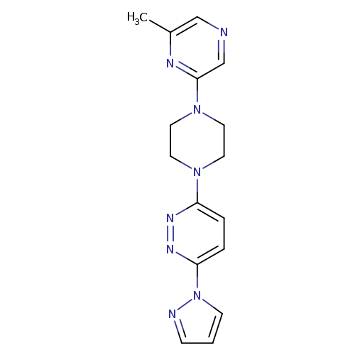 3-[4-(6-methylpyrazin-2-yl)piperazin-1-yl]-6-(1H-pyrazol-1-yl)pyridazine