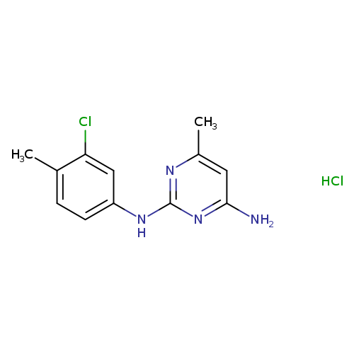 N2-(3-chloro-4-methylphenyl)-6-methylpyrimidine-2,4-diamine hydrochloride