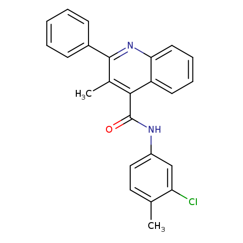 N-(3-Chloro-4-methylphenyl)-3-methyl-2-phenylquinoline-4-carboxamide