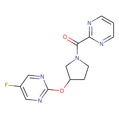 5-fluoro-2-{[1-(pyrimidine-2-carbonyl)pyrrolidin-3-yl]oxy}pyrimidine