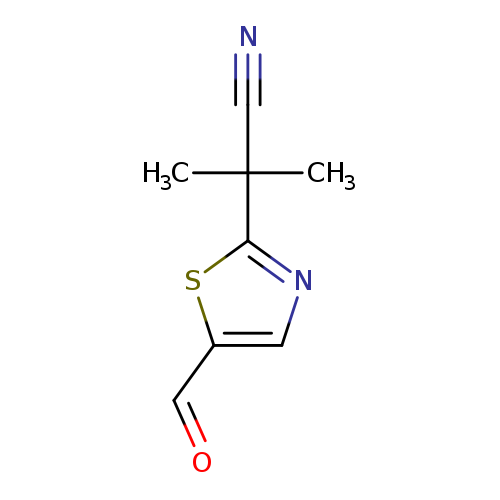 2-(5-formyl-1,3-thiazol-2-yl)-2-methylpropanenitrile