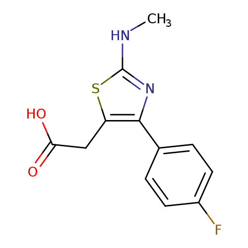 [4-(4-Fluorophenyl)-2-(methylamino)-1,3-thiazol-5-yl]acetic acid