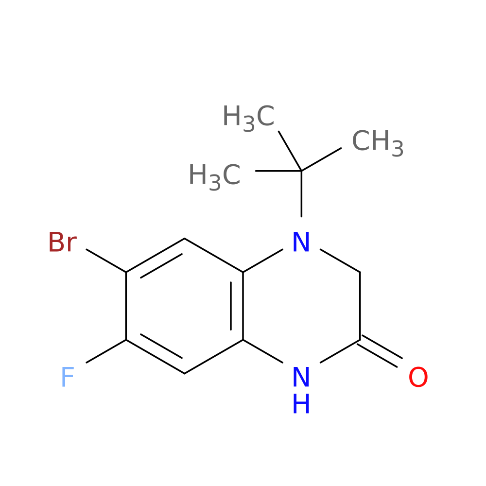 6-bromo-4-tert-butyl-7-fluoro-1,2,3,4-tetrahydroquinoxalin-2-one