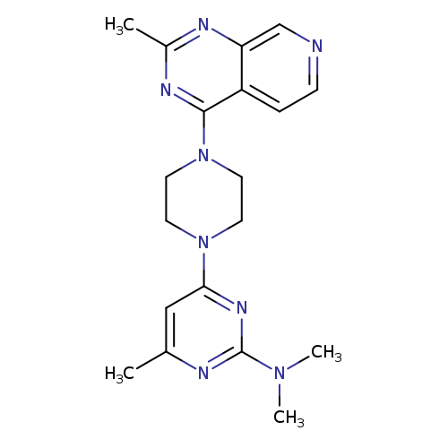 N,N,4-trimethyl-6-(4-{2-methylpyrido[3,4-d]pyrimidin-4-yl}piperazin-1-yl)pyrimidin-2-amine