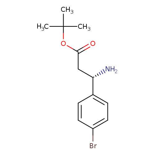 tert-butyl(3S)-3-amino-3-(4-bromophenyl)propanoate