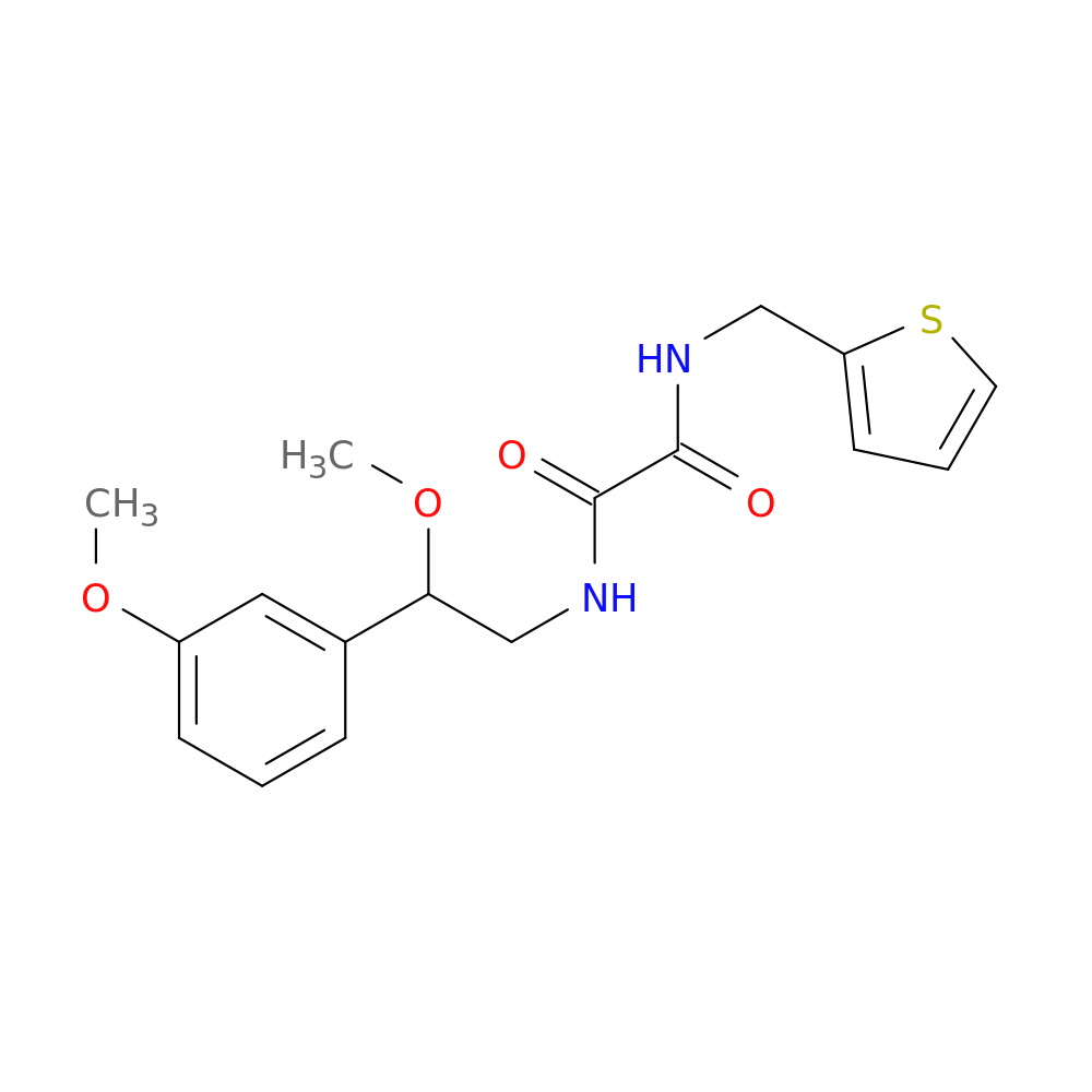 N'-[2-methoxy-2-(3-methoxyphenyl)ethyl]-N-[(thiophen-2-yl)methyl]ethanediamide