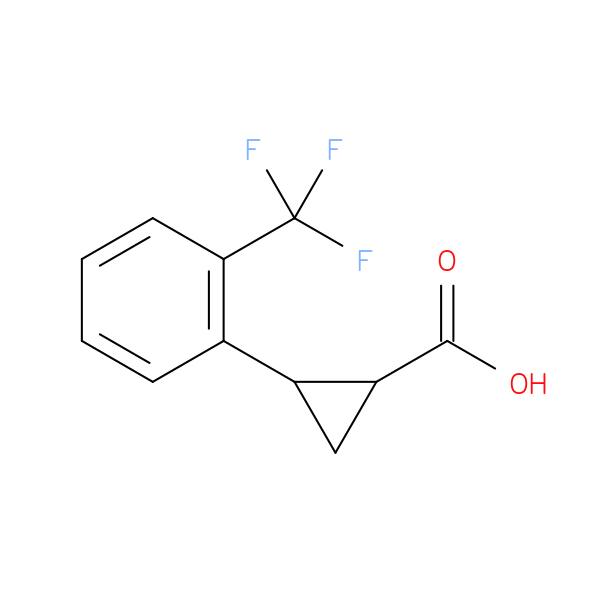 2-[2-(Trifluoromethyl)phenyl]cyclopropanecarboxylic Acid