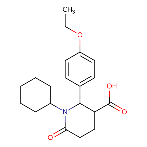 1-cyclohexyl-2-(4-ethoxyphenyl)-6-oxopiperidine-3-carboxylic acid