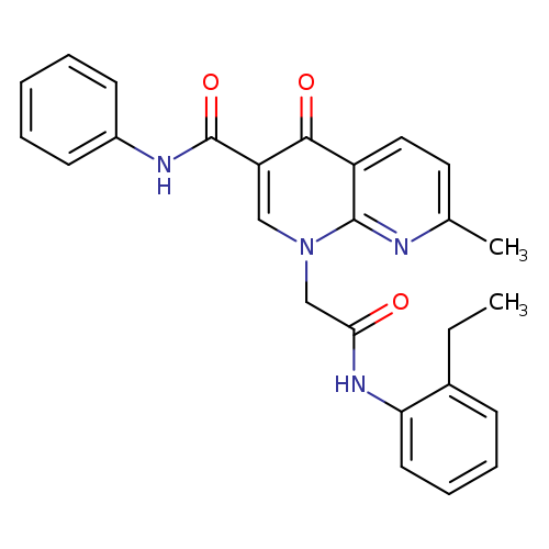 1-{[(2-ethylphenyl)carbamoyl]methyl}-7-methyl-4-oxo-N-phenyl-1,4-dihydro-1,8-naphthyridine-3-carboxamide