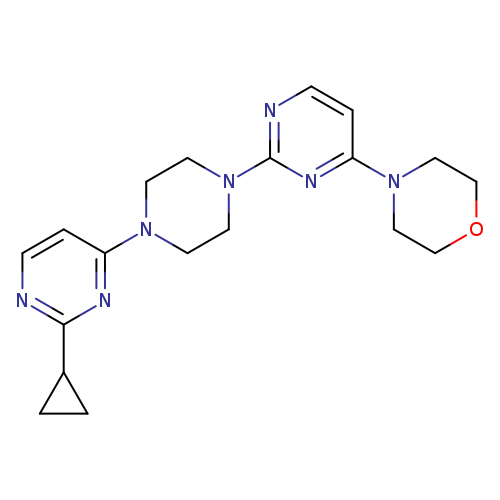 4-{2-[4-(2-cyclopropylpyrimidin-4-yl)piperazin-1-yl]pyrimidin-4-yl}morpholine