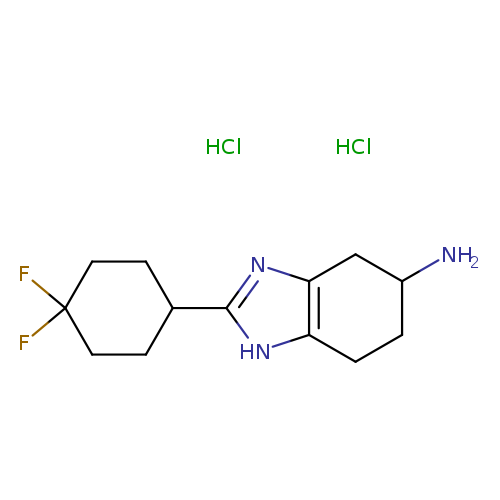 2-(4,4-difluorocyclohexyl)-4,5,6,7-tetrahydro-1H-1,3-benzodiazol-5-amine dihydrochloride