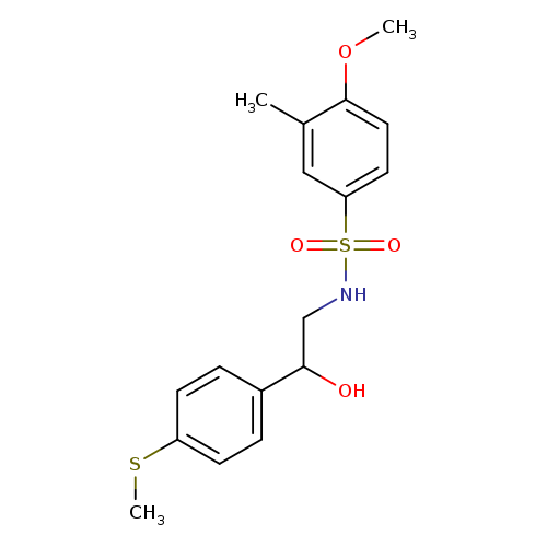 N-{2-hydroxy-2-[4-(methylsulfanyl)phenyl]ethyl}-4-methoxy-3-methylbenzene-1-sulfonamide