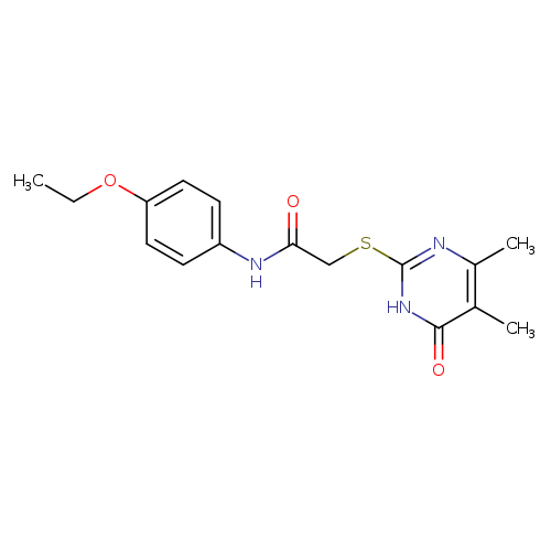 2-[(4,5-dimethyl-6-oxo-1,6-dihydropyrimidin-2-yl)sulfanyl]-N-(4-ethoxyphenyl)acetamide