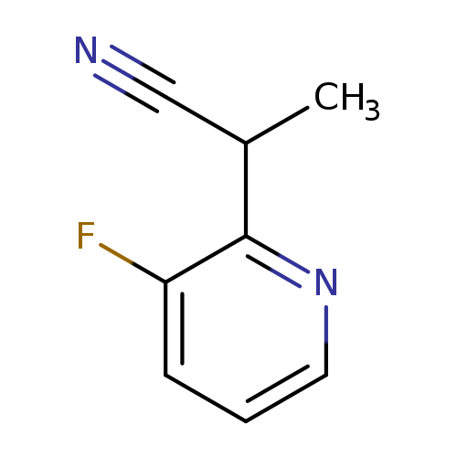 2-(3-fluoropyridin-2-yl)propanenitrile
