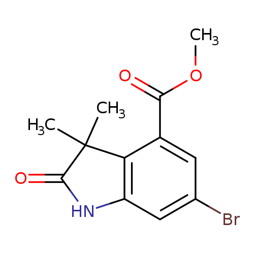 1H-Indole-4-carboxylic acid, 6-bromo-2,3-dihydro-3,3-dimethyl-2-oxo-, methyl ester
