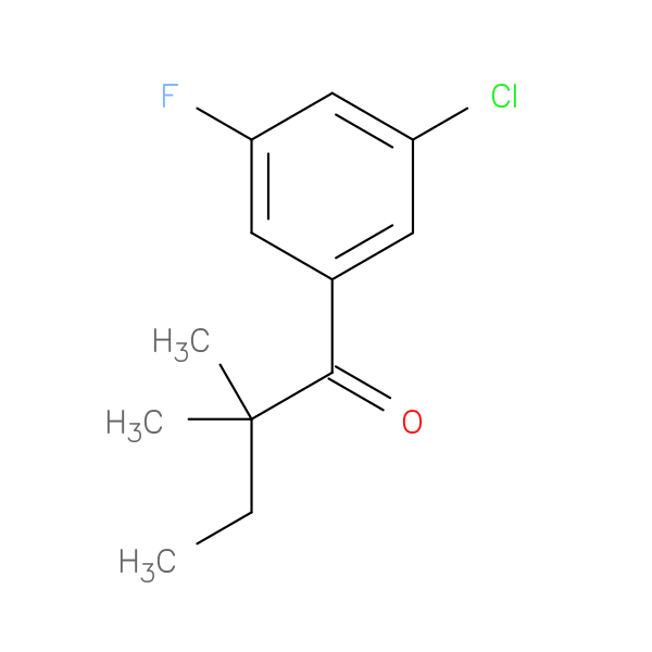 3'-Chloro-2,2-dimethyl-5'-fluorobutyrophenone