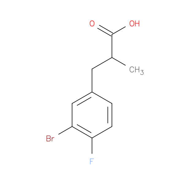 3-(3-Bromo-4-fluorophenyl)-2-methylpropanoic acid