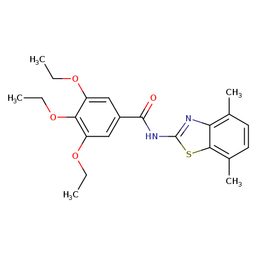 N-(4,7-dimethyl-1,3-benzothiazol-2-yl)-3,4,5-triethoxybenzamide