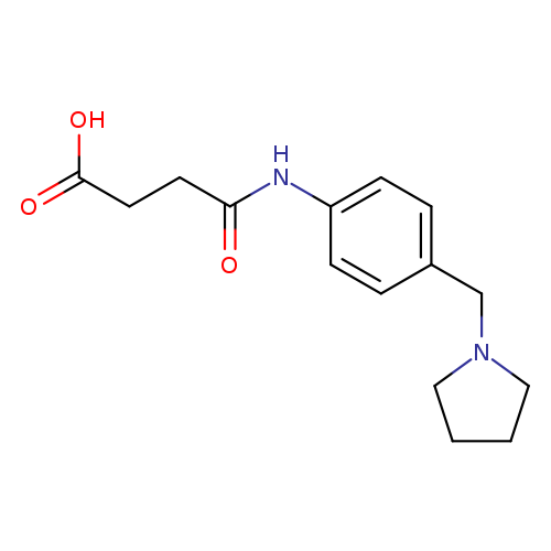 4-Oxo-4-([4-(pyrrolidin-1-ylmethyl)phenyl]amino)butanoic acid