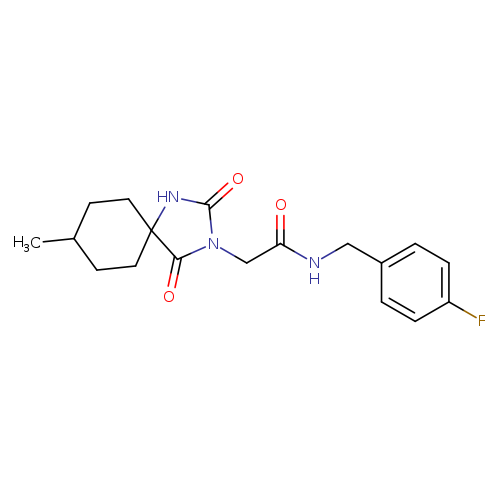 N-[(4-fluorophenyl)methyl]-2-{8-methyl-2,4-dioxo-1,3-diazaspiro[4.5]decan-3-yl}acetamide