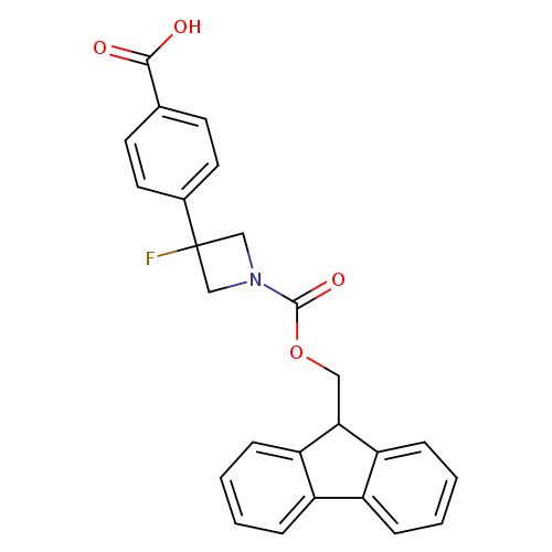 4-(1-{[(9H-fluoren-9-yl)methoxy]carbonyl}-3-fluoroazetidin-3-yl)benzoic acid