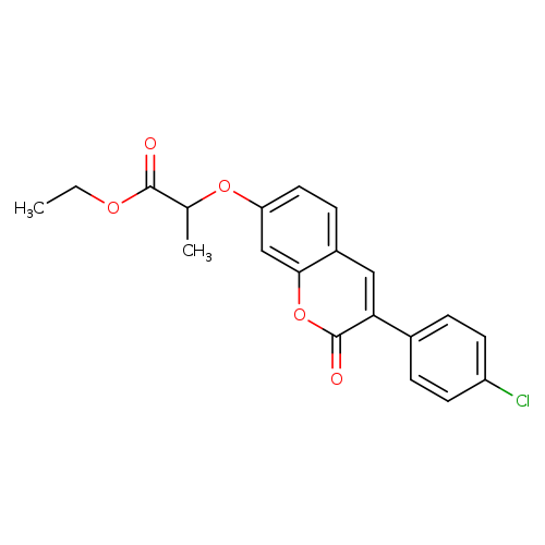 ethyl 2-{[3-(4-chlorophenyl)-2-oxo-2H-chromen-7-yl]oxy}propanoate