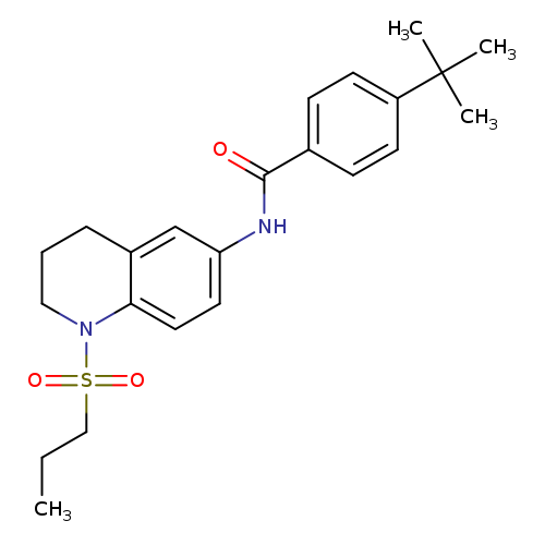4-tert-butyl-N-[1-(propane-1-sulfonyl)-1,2,3,4-tetrahydroquinolin-6-yl]benzamide