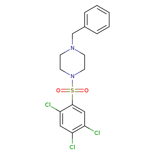 1-benzyl-4-[(2,4,5-trichlorophenyl)sulfonyl]piperazine