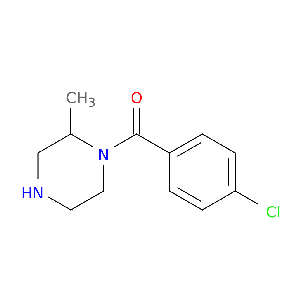 1-(4-chlorobenzoyl)-2-methylpiperazine