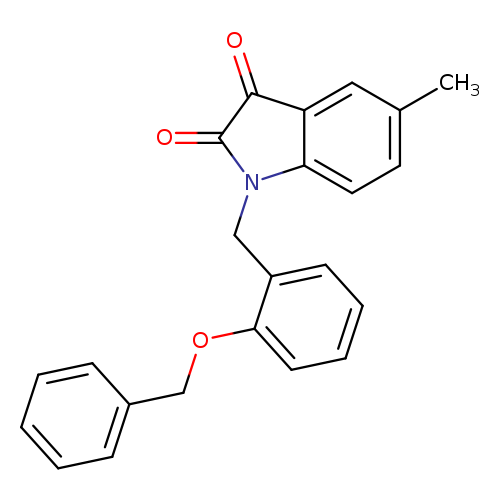 1-{[2-(benzyloxy)phenyl]methyl}-5-methyl-2,3-dihydro-1H-indole-2,3-dione