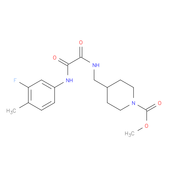 methyl 4-({[(3-fluoro-4-methylphenyl)carbamoyl]formamido}methyl)piperidine-1-carboxylate